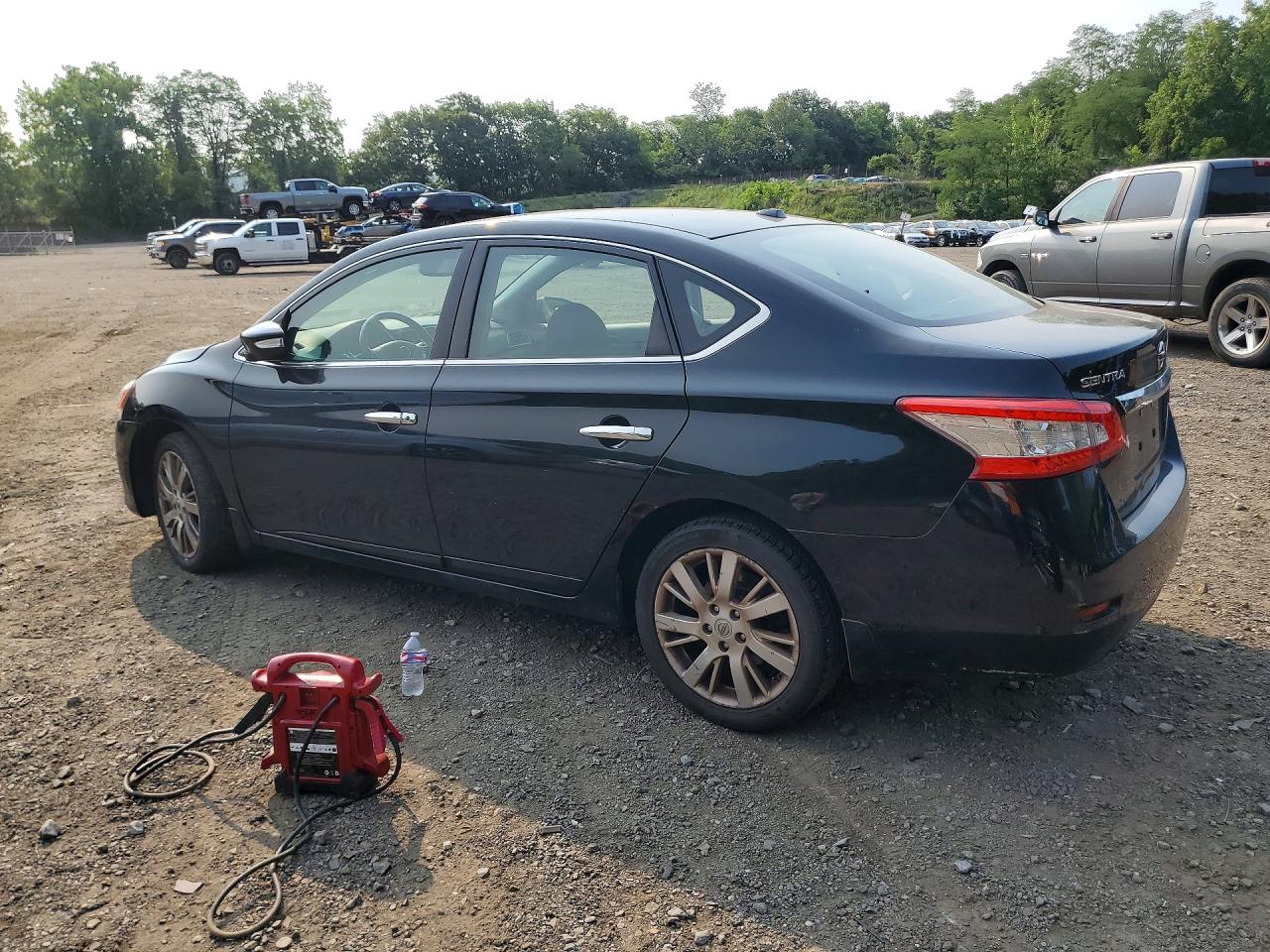 2015 Nissan Sentra Sl Black vin: 3N1AB7AP6FY315695