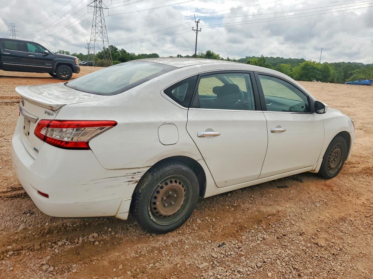 2015 Nissan Sentra Fe+ S White vin: 3N1AB7AP6FY329029