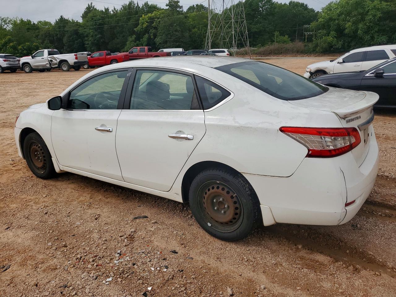 2015 Nissan Sentra Fe+ S White vin: 3N1AB7AP6FY329029