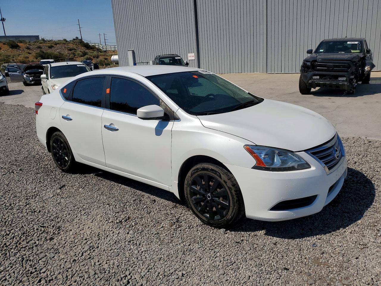 2015 Nissan Sentra Sv White vin: 3N1AB7AP6FY331783
