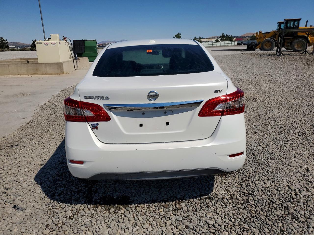 2015 Nissan Sentra Sv White vin: 3N1AB7AP6FY331783