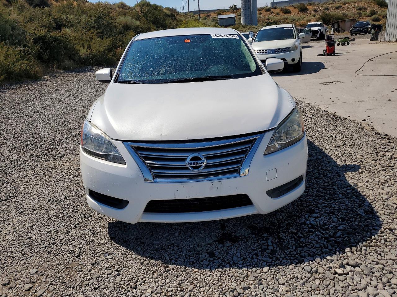 2015 Nissan Sentra Sv White vin: 3N1AB7AP6FY331783