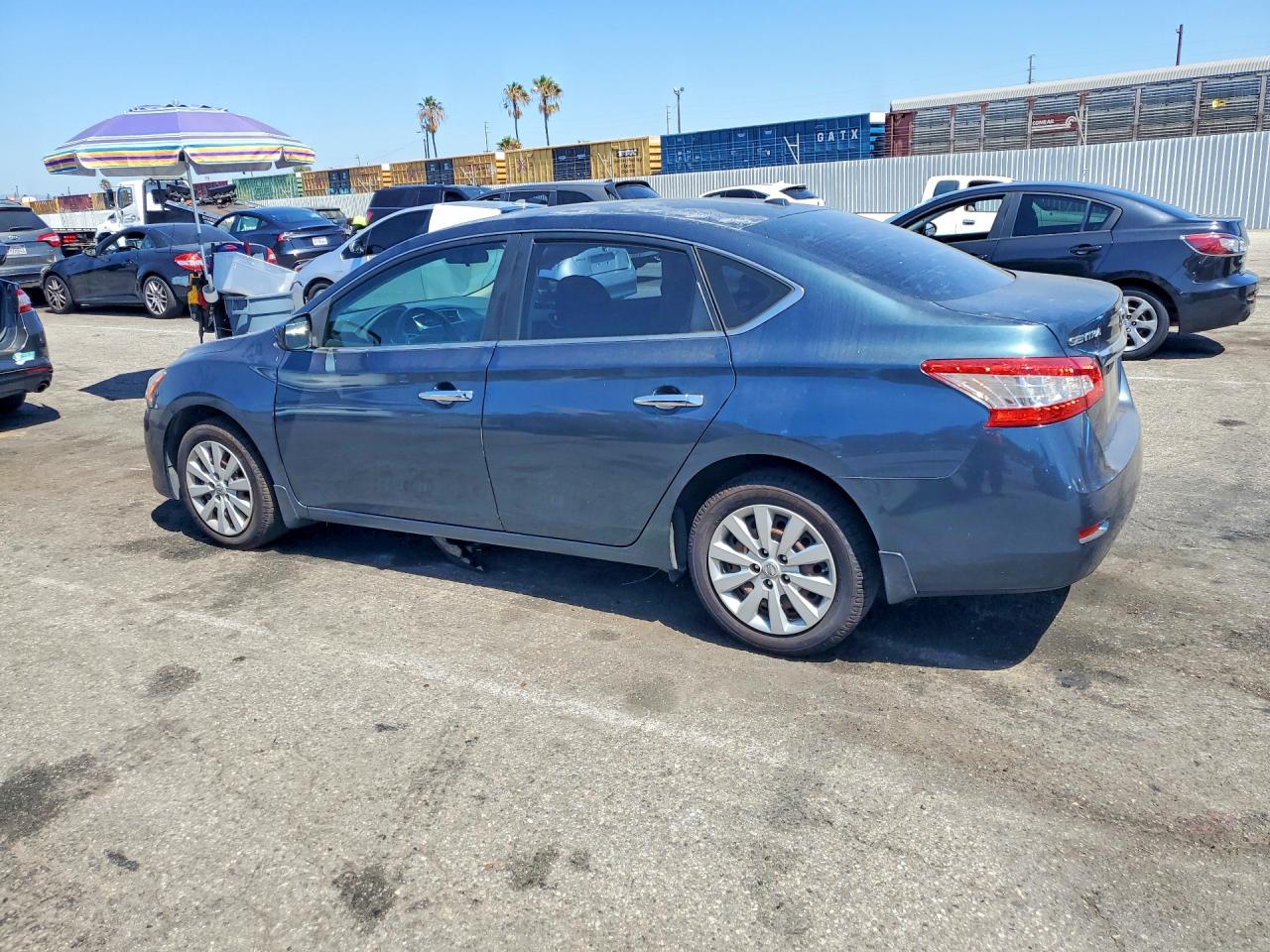 2015 Nissan Sentra Sv Синий vin: 3N1AB7AP6FY332044