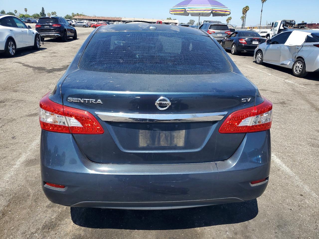 2015 Nissan Sentra Sv Синий vin: 3N1AB7AP6FY332044