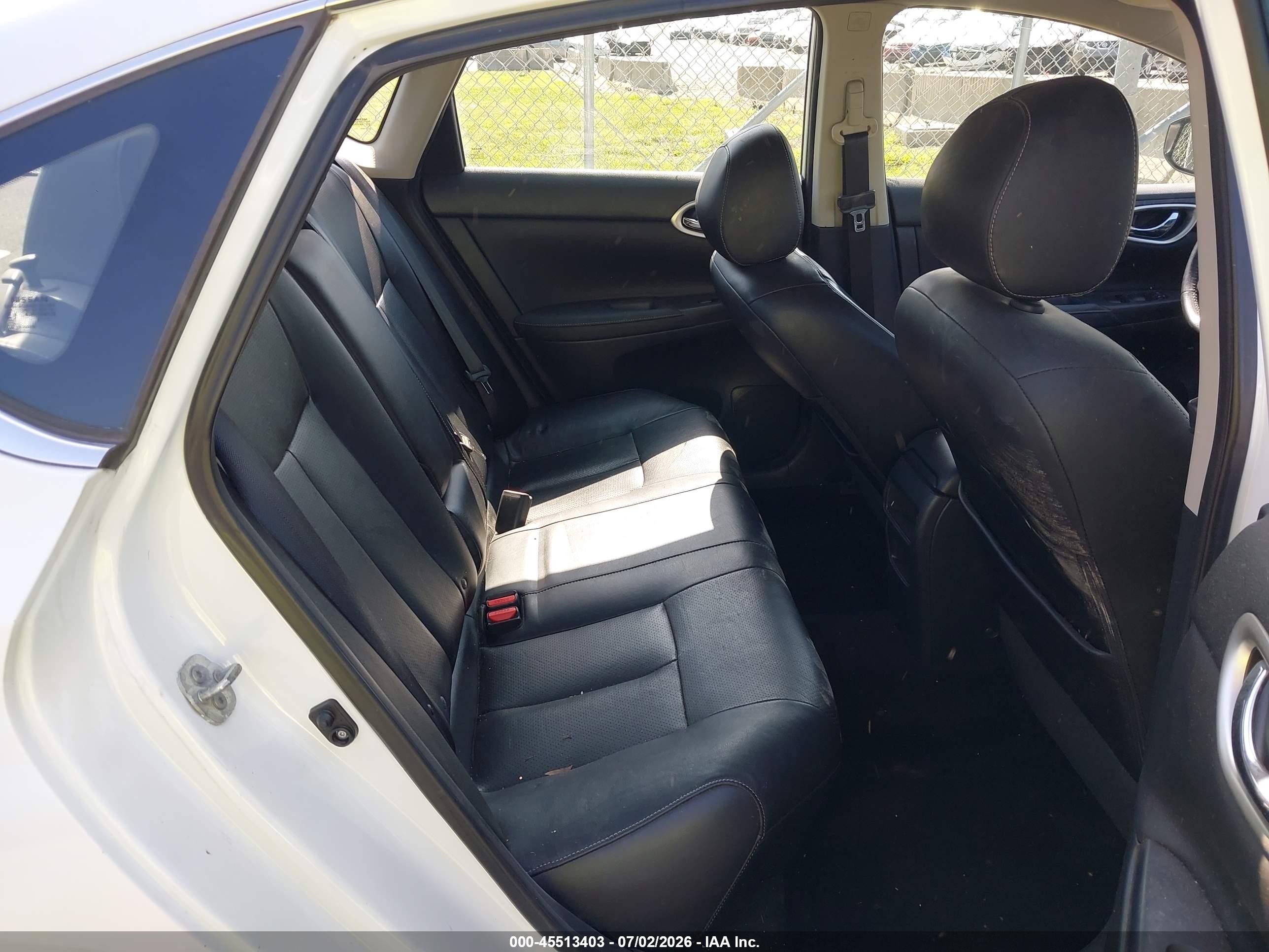 2015 Nissan Sentra Sl White vin: 3N1AB7AP6FY332805
