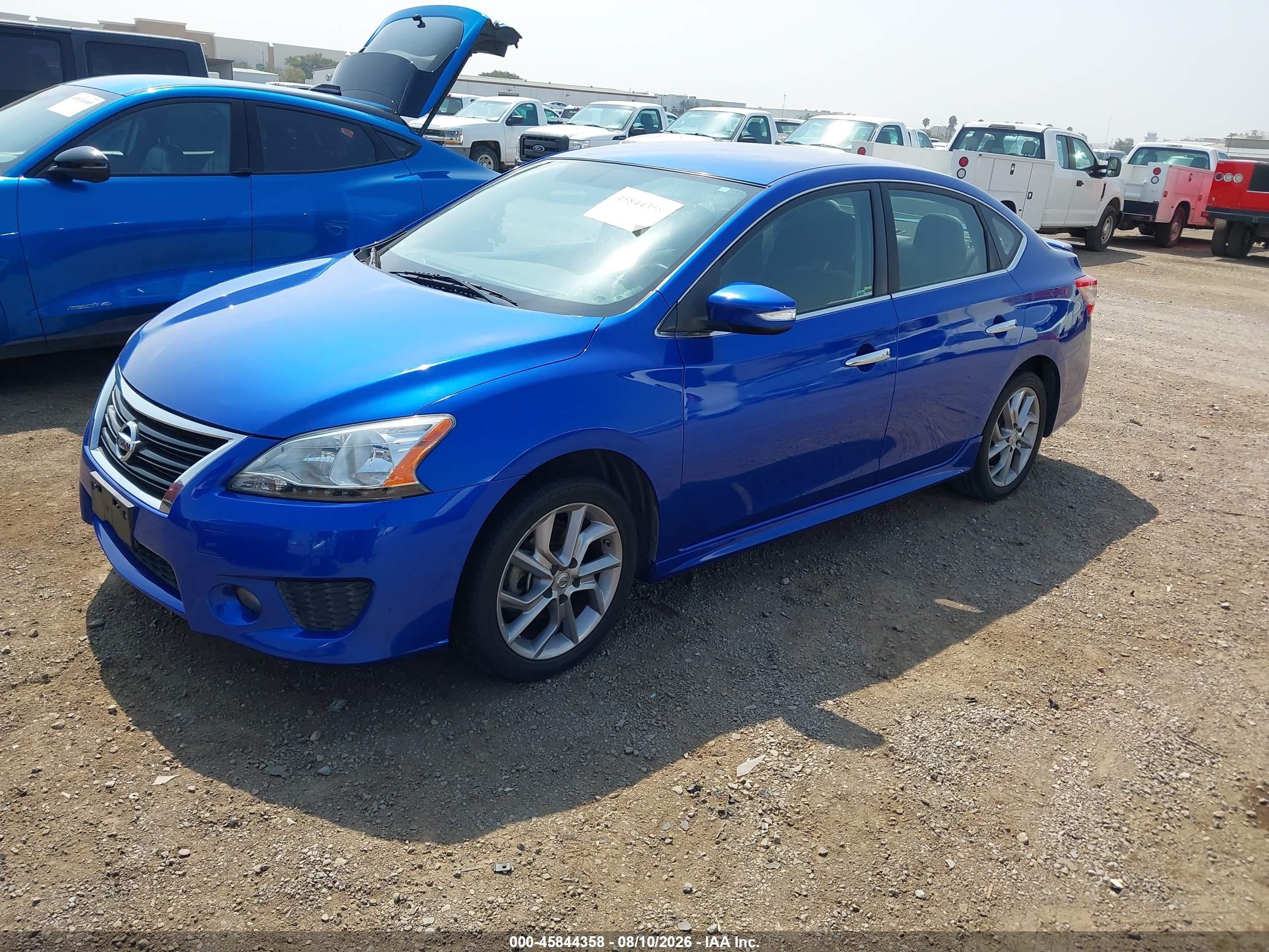 2015 Nissan Sentra Sr Синий vin: 3N1AB7AP6FY343514
