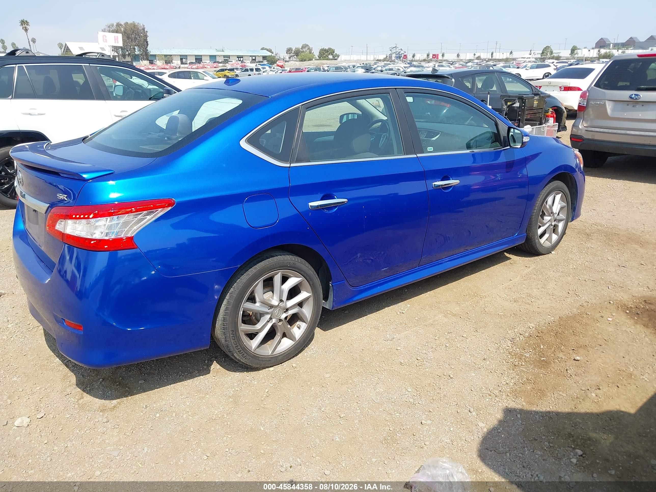 2015 Nissan Sentra Sr Синий vin: 3N1AB7AP6FY343514
