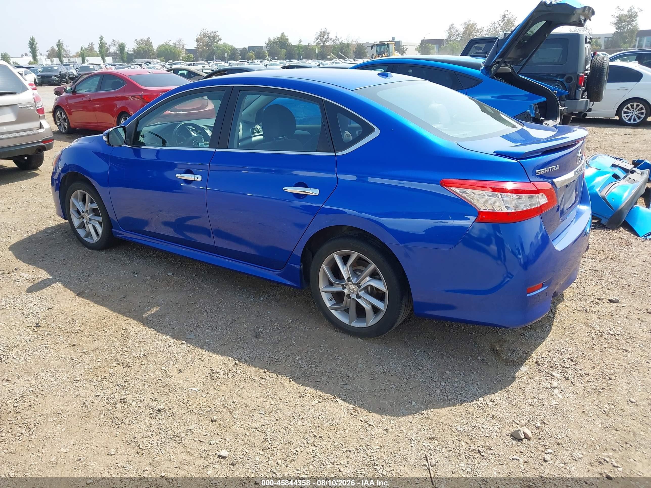 2015 Nissan Sentra Sr Синий vin: 3N1AB7AP6FY343514
