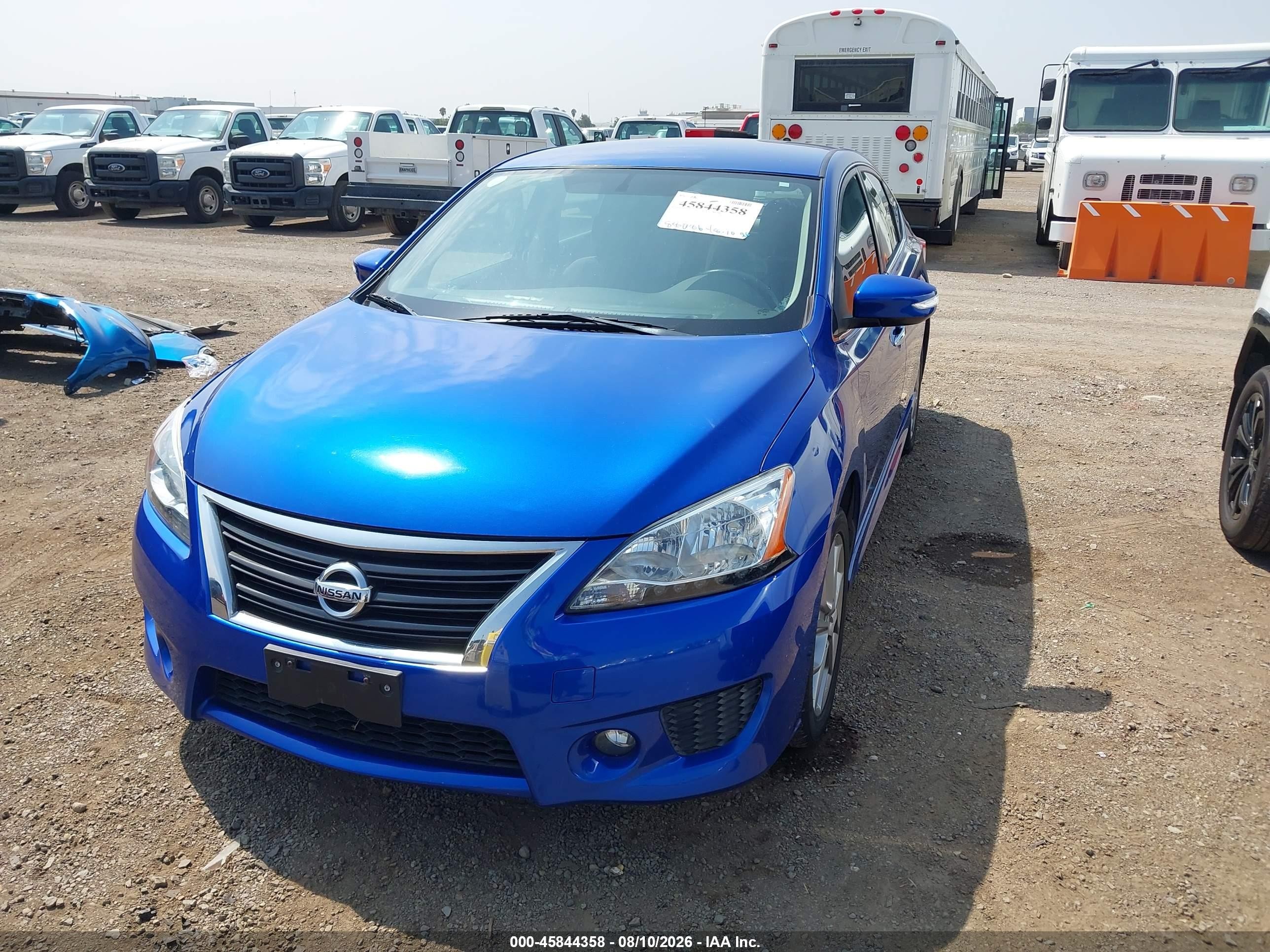 2015 Nissan Sentra Sr Синий vin: 3N1AB7AP6FY343514