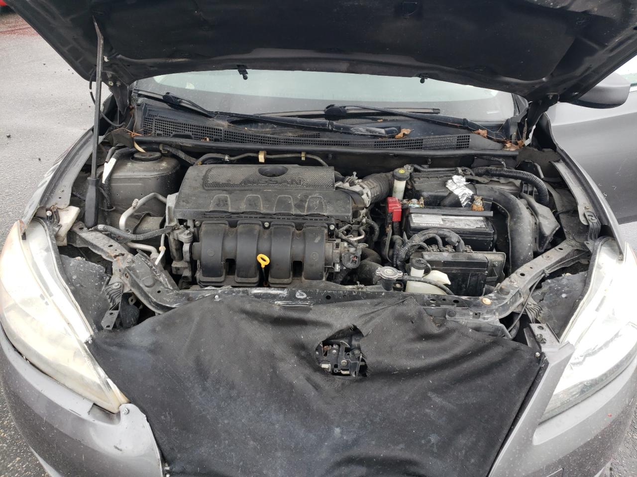 2015 Nissan Sentra Sv Gray vin: 3N1AB7AP6FY344128