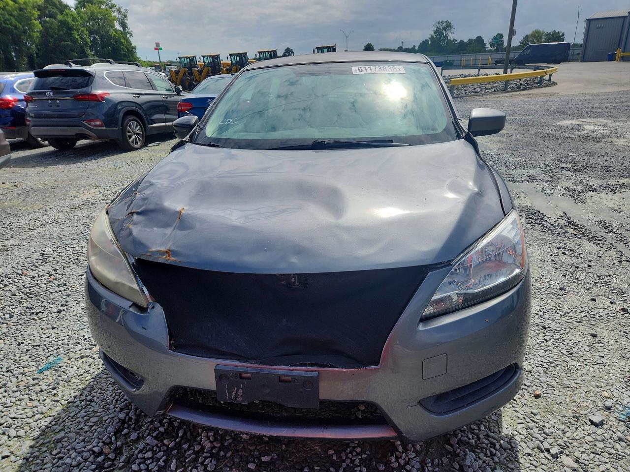 2015 Nissan Sentra Sv Gray vin: 3N1AB7AP6FY344128