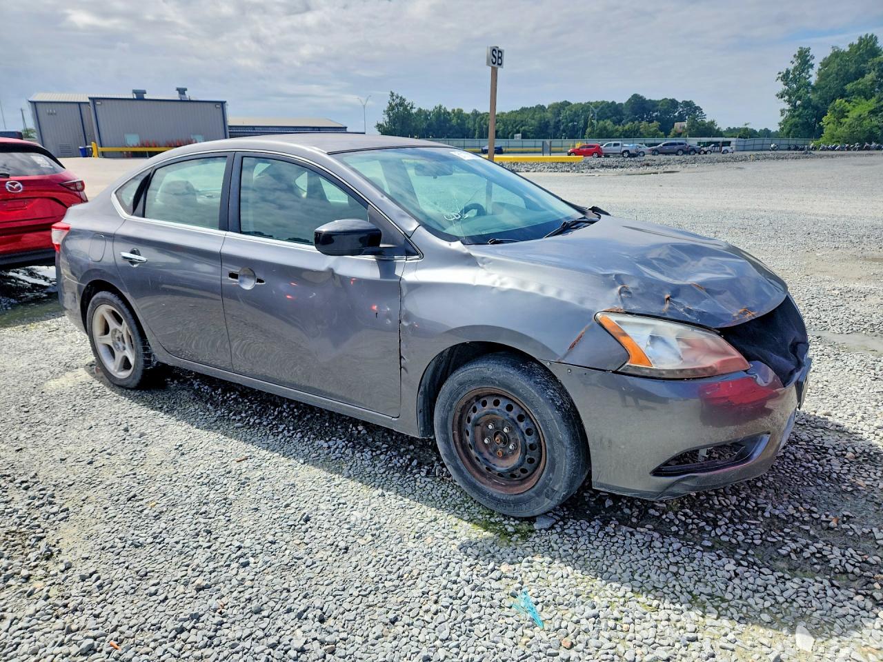 2015 Nissan Sentra Sv Gray vin: 3N1AB7AP6FY344128