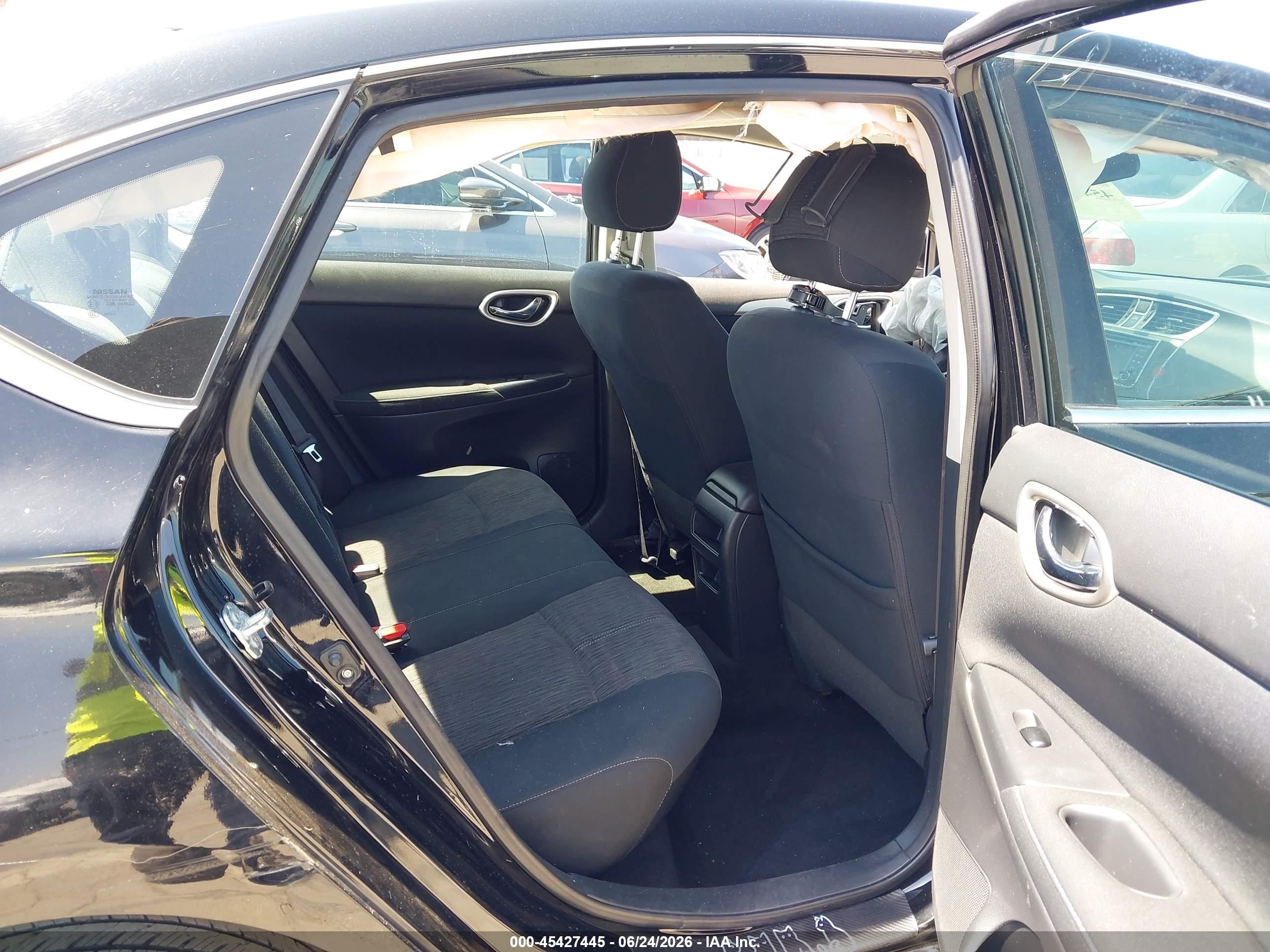 2015 Nissan Sentra Sv Black vin: 3N1AB7AP6FY347529