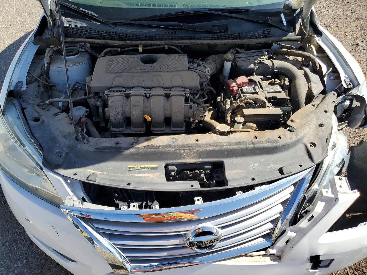 2015 Nissan Sentra S White vin: 3N1AB7AP6FY347787