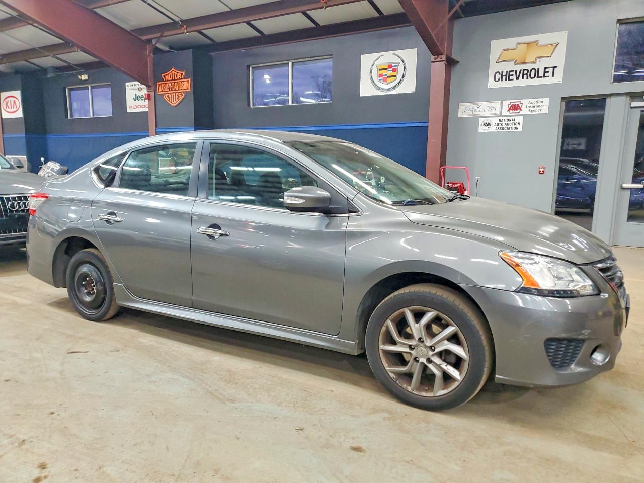 2015 Nissan Sentra Sr Gray vin: 3N1AB7AP6FY350804