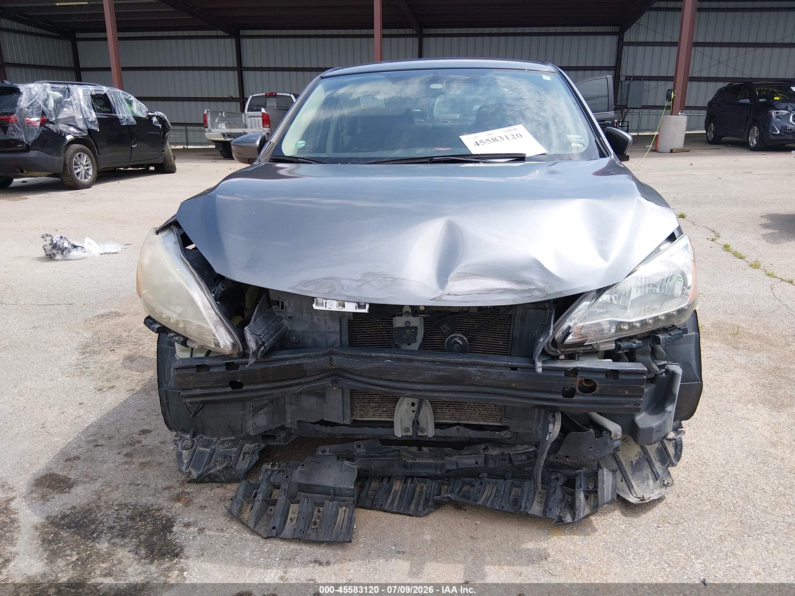 2015 Nissan Sentra S Gray vin: 3N1AB7AP6FY352066