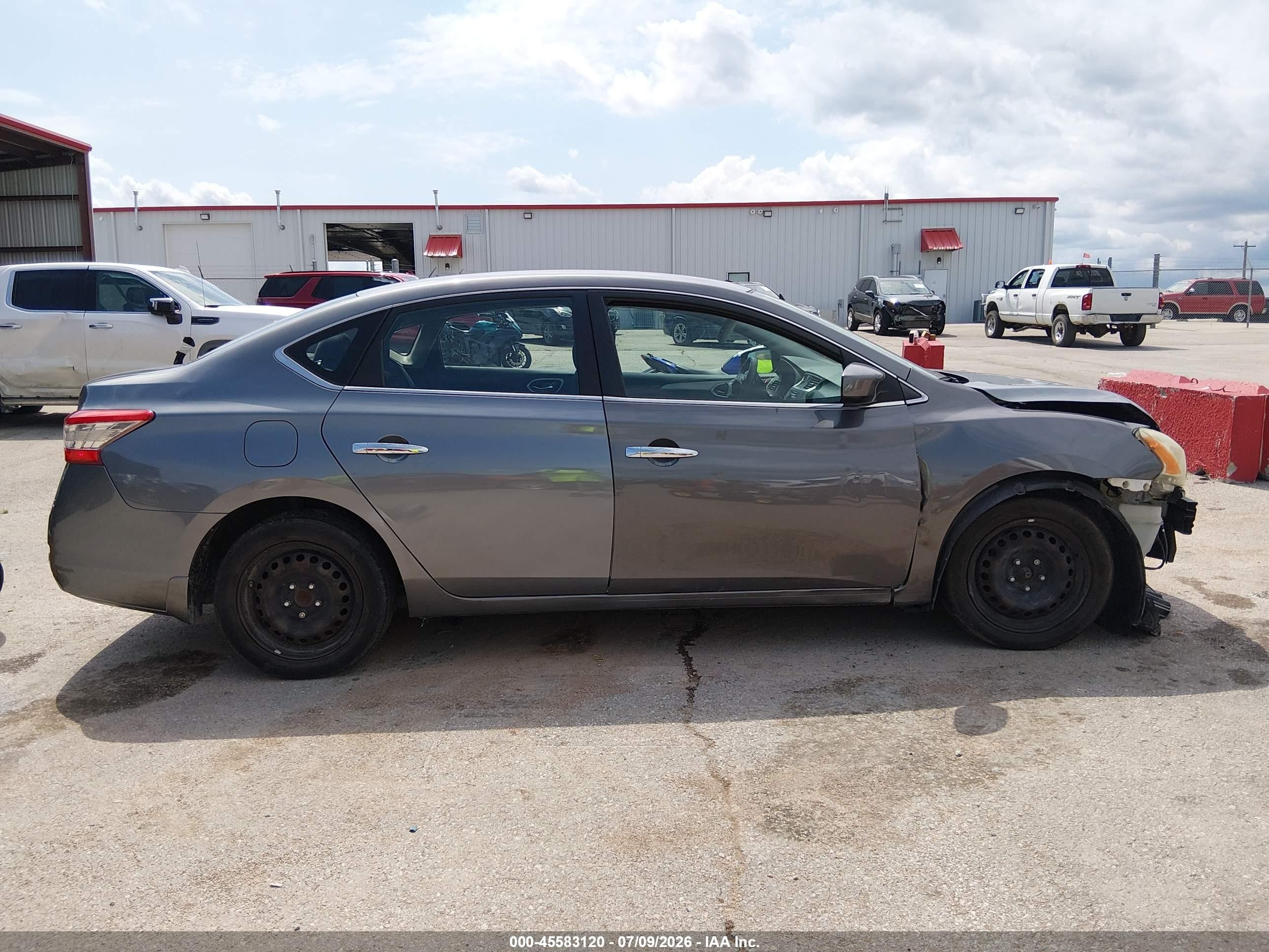 2015 Nissan Sentra S Gray vin: 3N1AB7AP6FY352066
