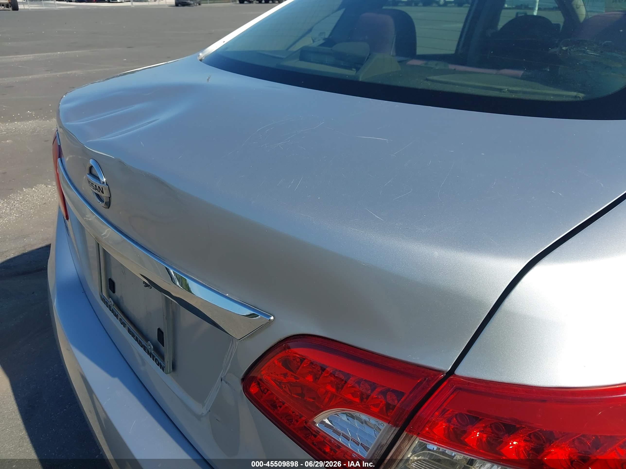 2015 Nissan Sentra S Silver vin: 3N1AB7AP6FY354691
