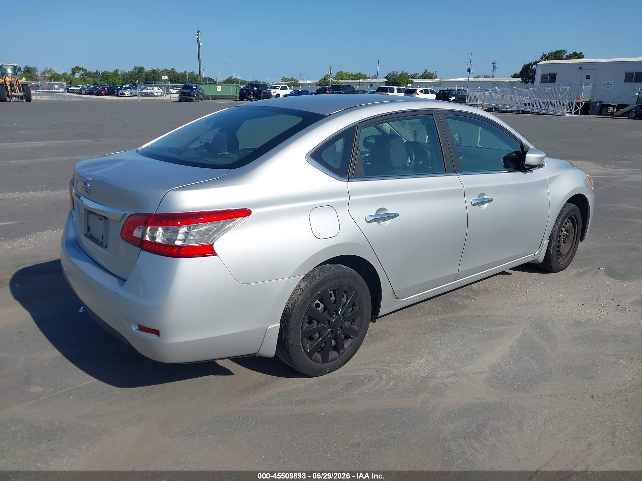 2015 Nissan Sentra S Silver vin: 3N1AB7AP6FY354691