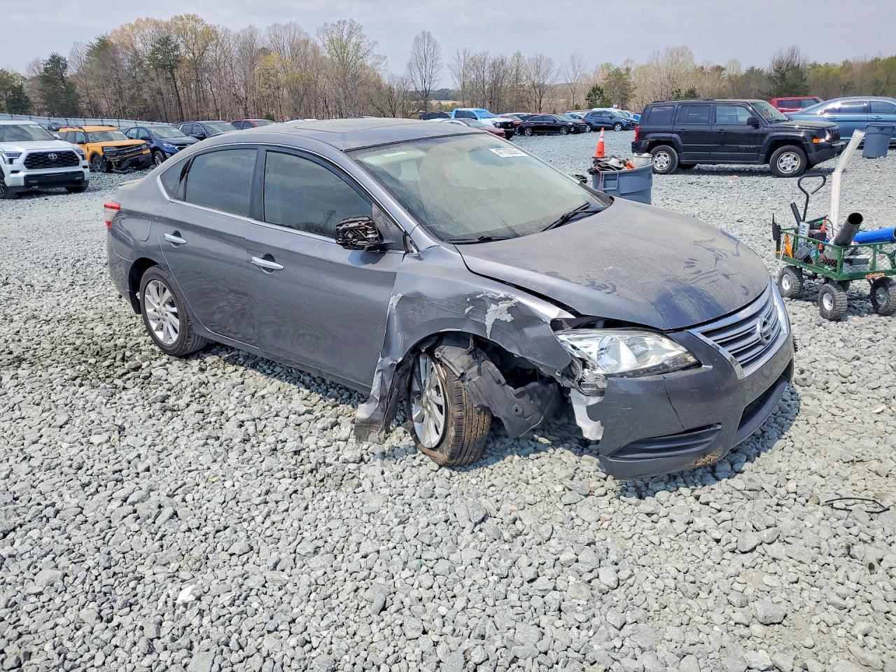 2015 Nissan Sentra Sv Charcoal vin: 3N1AB7AP6FY359194