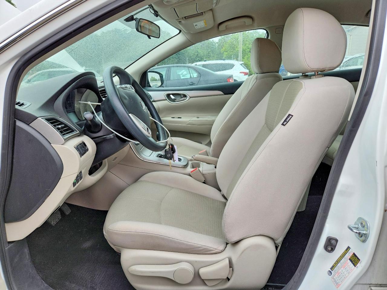 2015 Nissan Sentra S White vin: 3N1AB7AP6FY367540