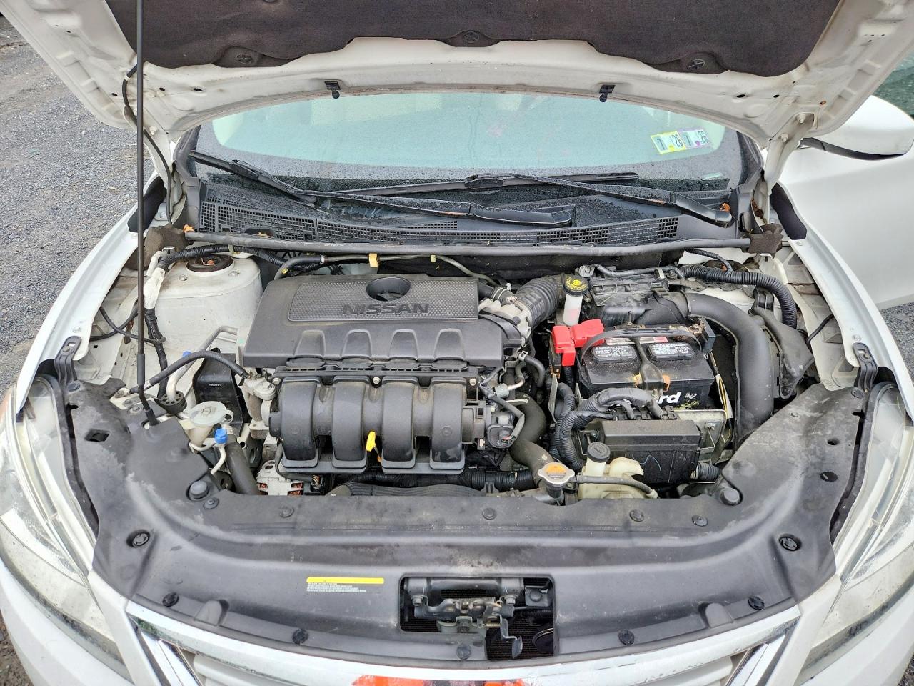 2015 Nissan Sentra S White vin: 3N1AB7AP6FY367540