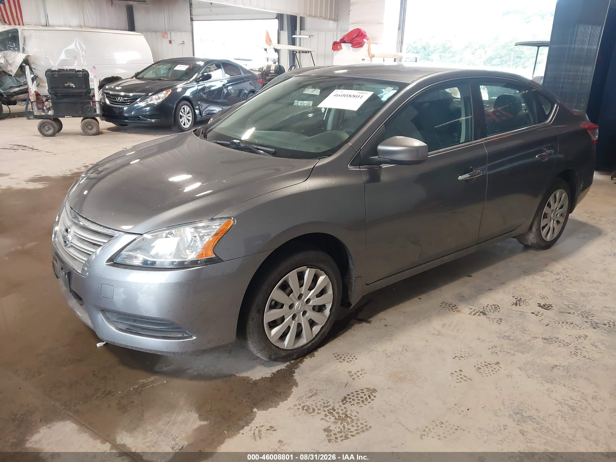 2015 Nissan Sentra S Gray vin: 3N1AB7AP6FY368624
