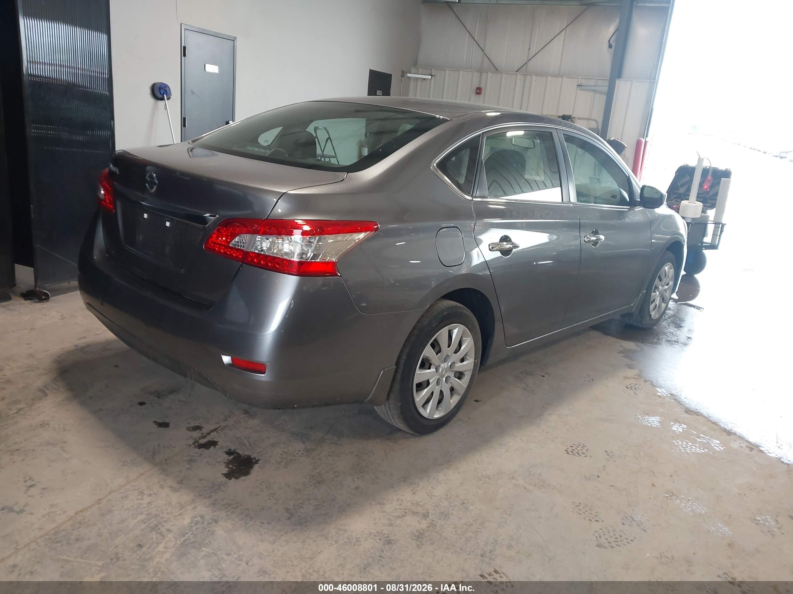 2015 Nissan Sentra S Gray vin: 3N1AB7AP6FY368624