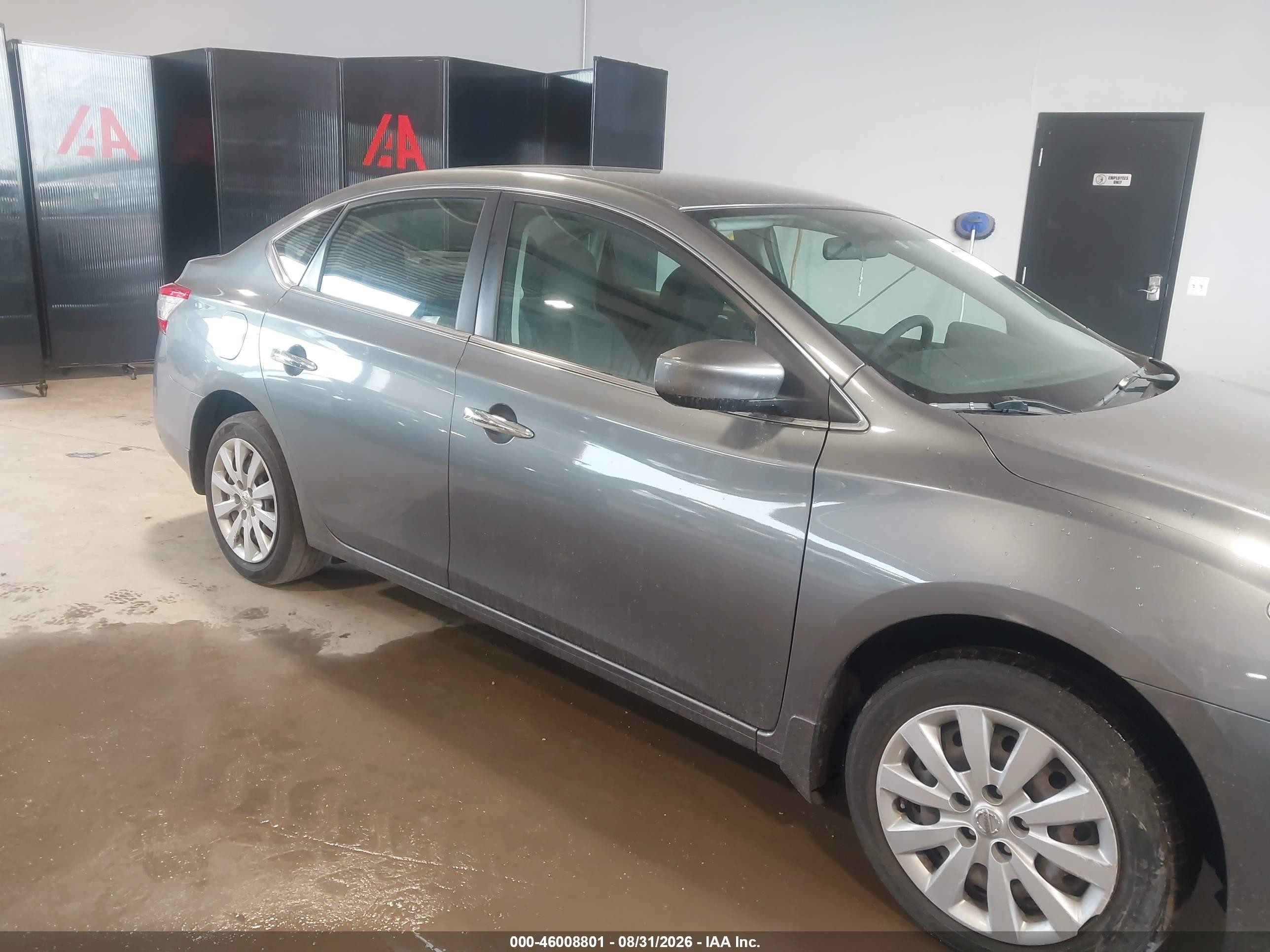 2015 Nissan Sentra S Gray vin: 3N1AB7AP6FY368624