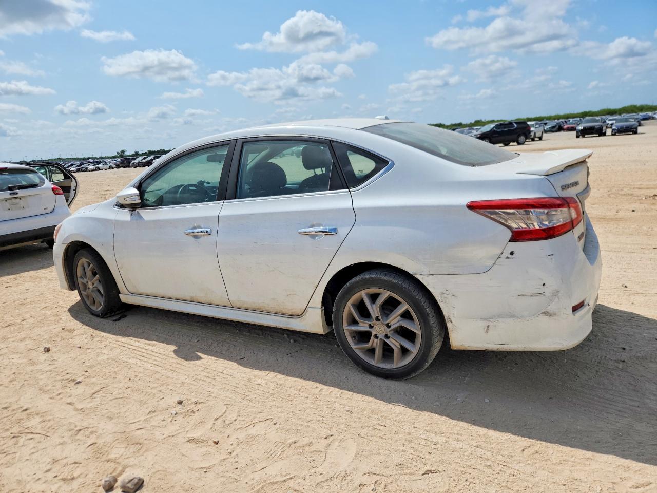 2015 Nissan Sentra Sr Белый vin: 3N1AB7AP6FY377243