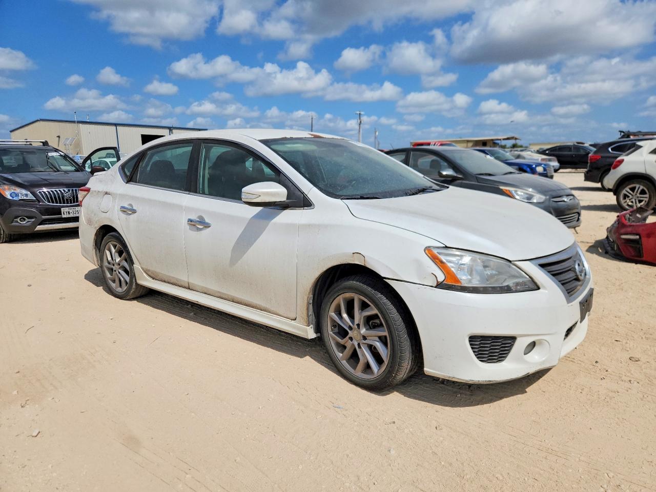 2015 Nissan Sentra Sr Белый vin: 3N1AB7AP6FY377243