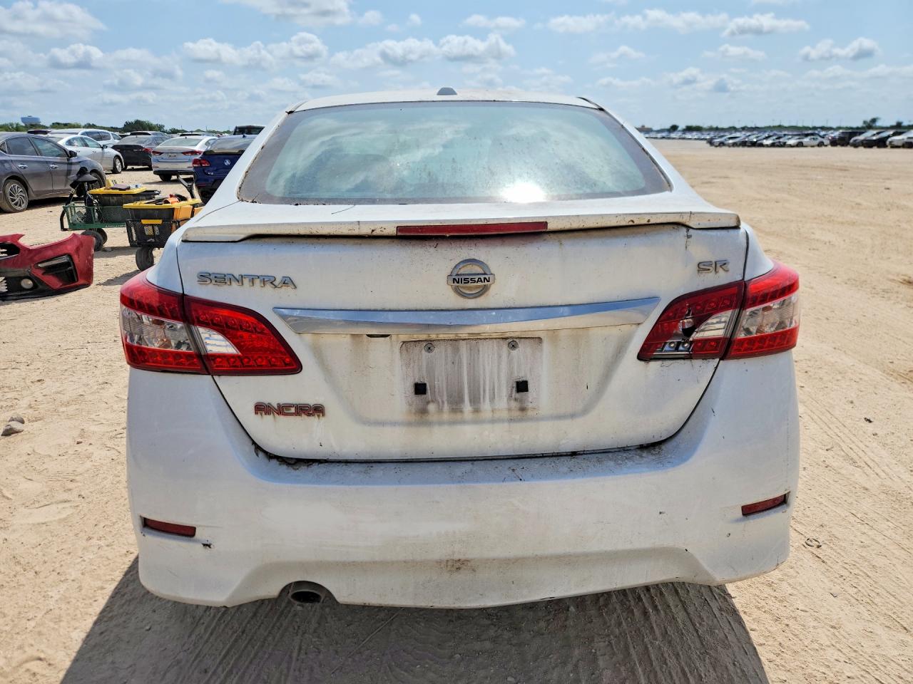 2015 Nissan Sentra Sr Белый vin: 3N1AB7AP6FY377243