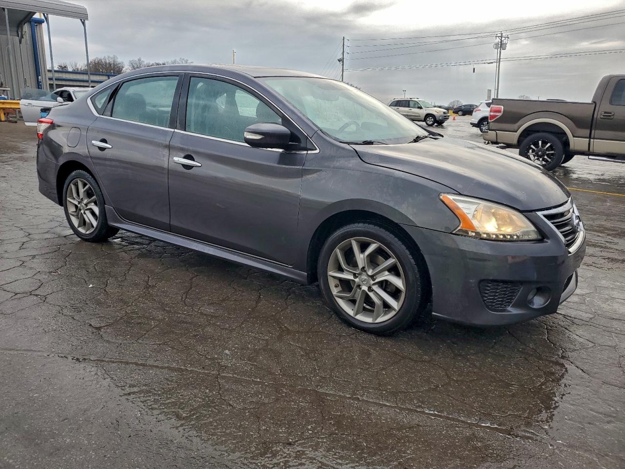2015 Nissan Sentra S Gray vin: 3N1AB7AP6FY378506