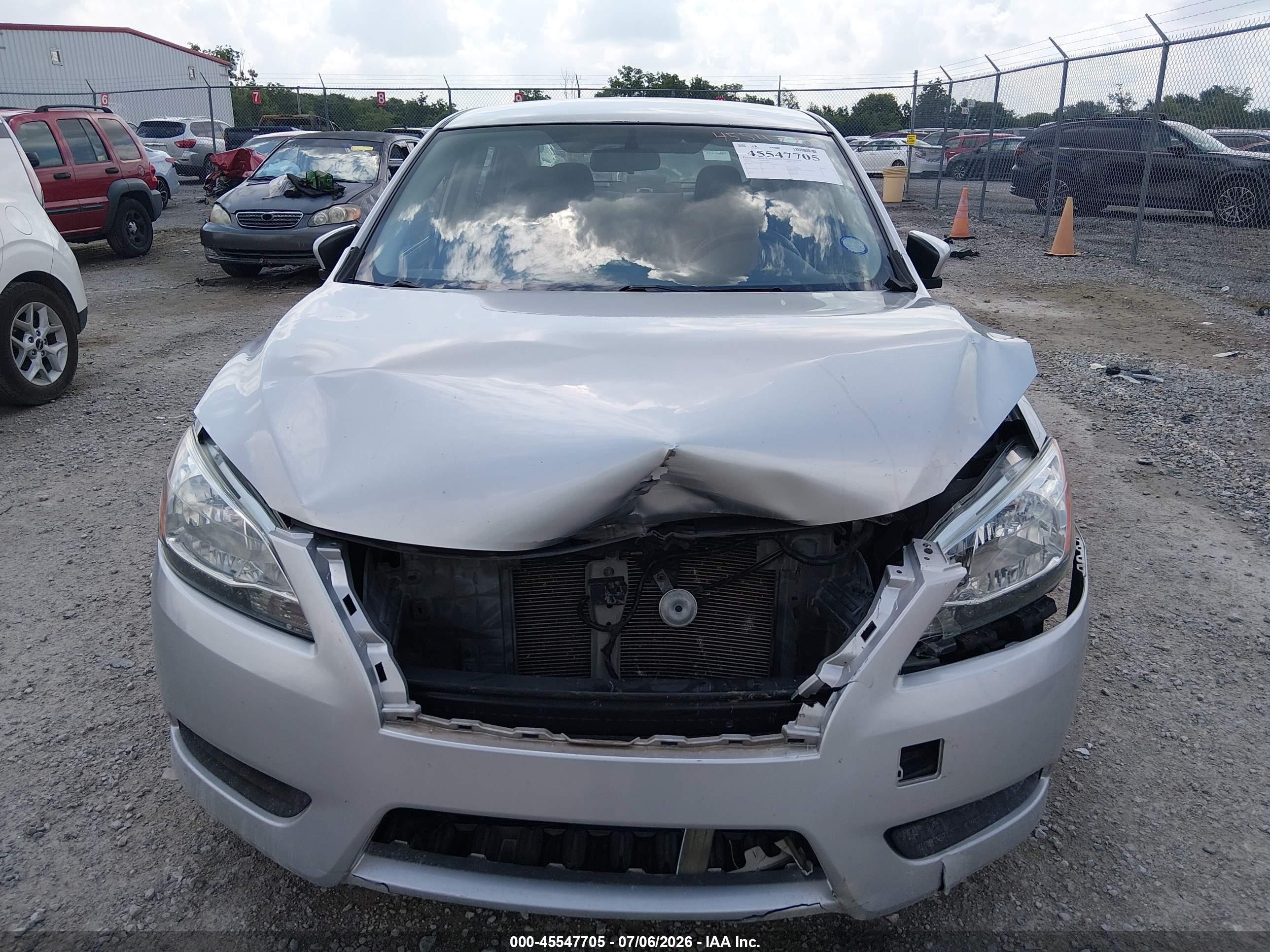 2015 Nissan Sentra S Silver vin: 3N1AB7AP6FY378974
