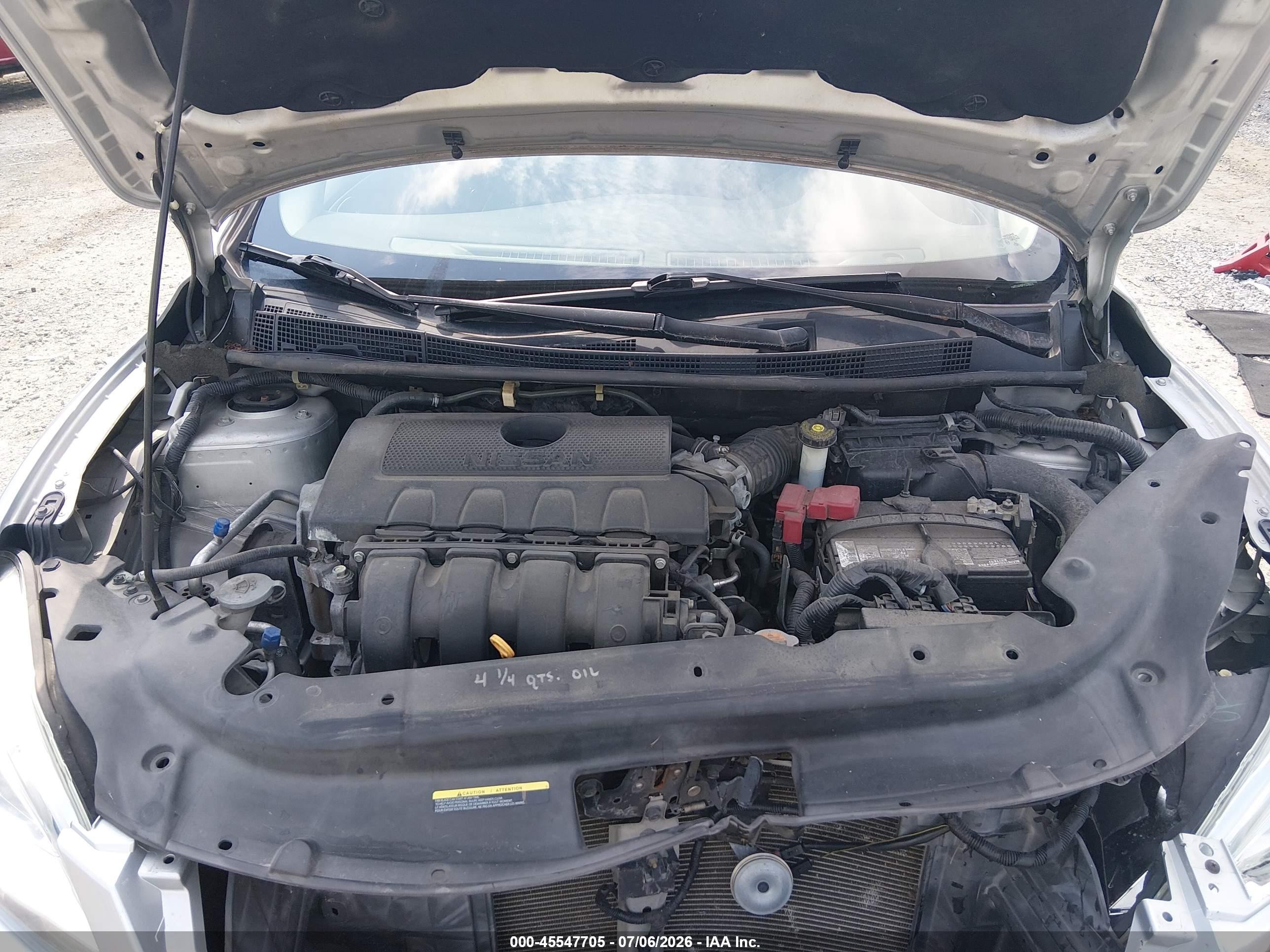 2015 Nissan Sentra S Silver vin: 3N1AB7AP6FY378974