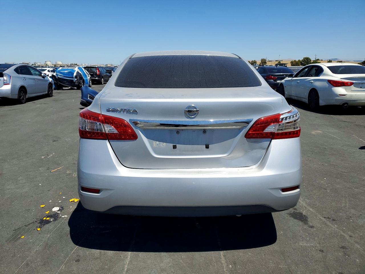 2015 Nissan Sentra S Silver vin: 3N1AB7AP6FY383687