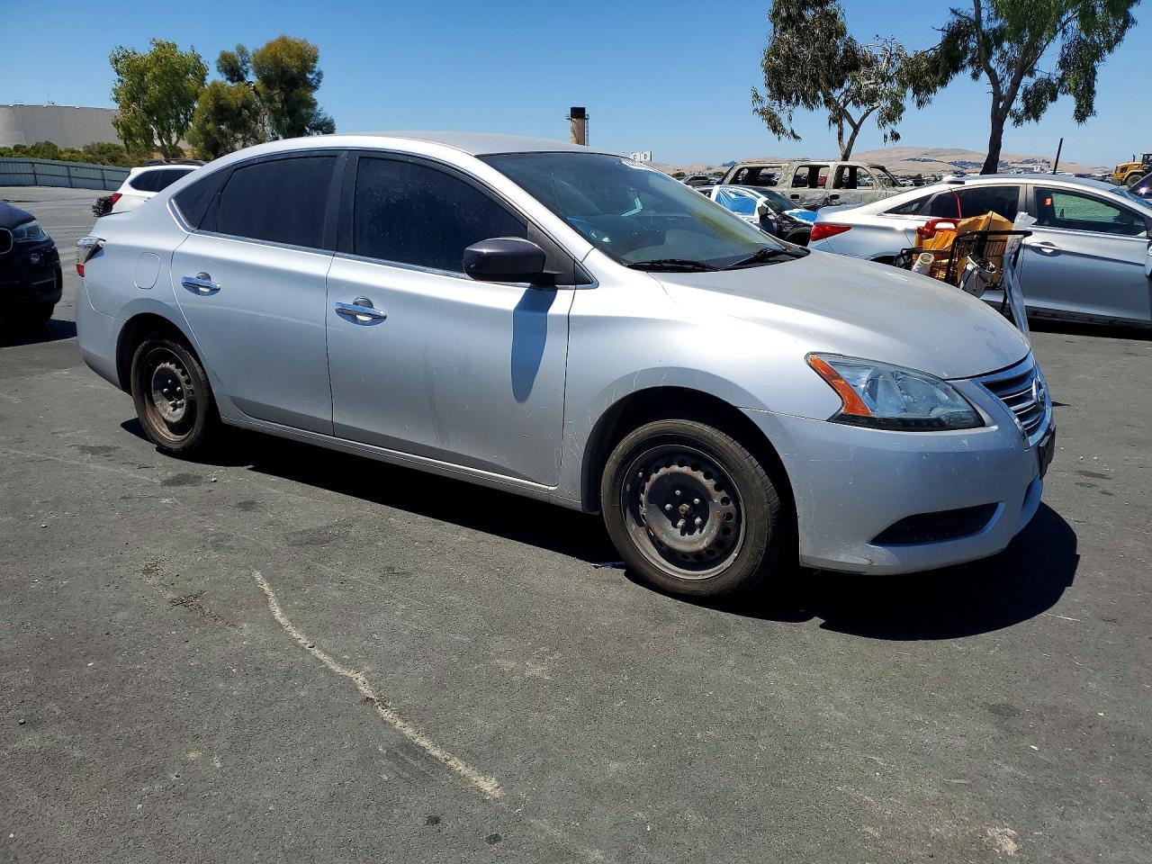 2015 Nissan Sentra S Silver vin: 3N1AB7AP6FY383687