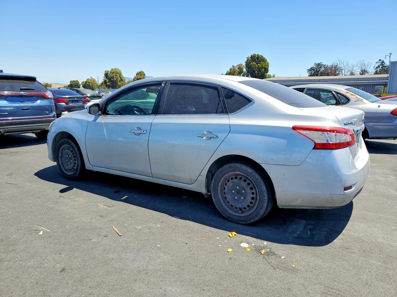 2015 Nissan Sentra S Silver vin: 3N1AB7AP6FY383687