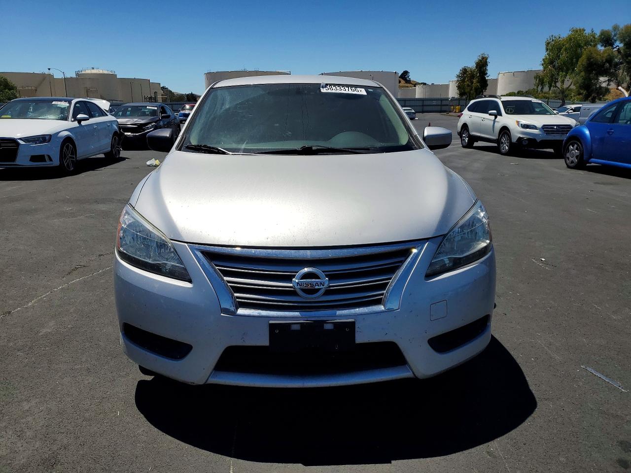 2015 Nissan Sentra S Silver vin: 3N1AB7AP6FY383687
