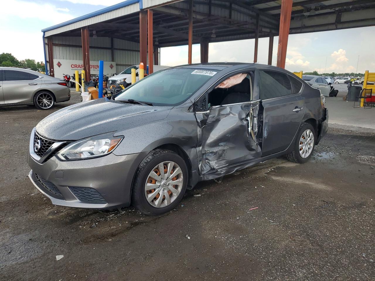 2016 Nissan Sentra Sv Серый vin: 3N1AB7AP6GL675869