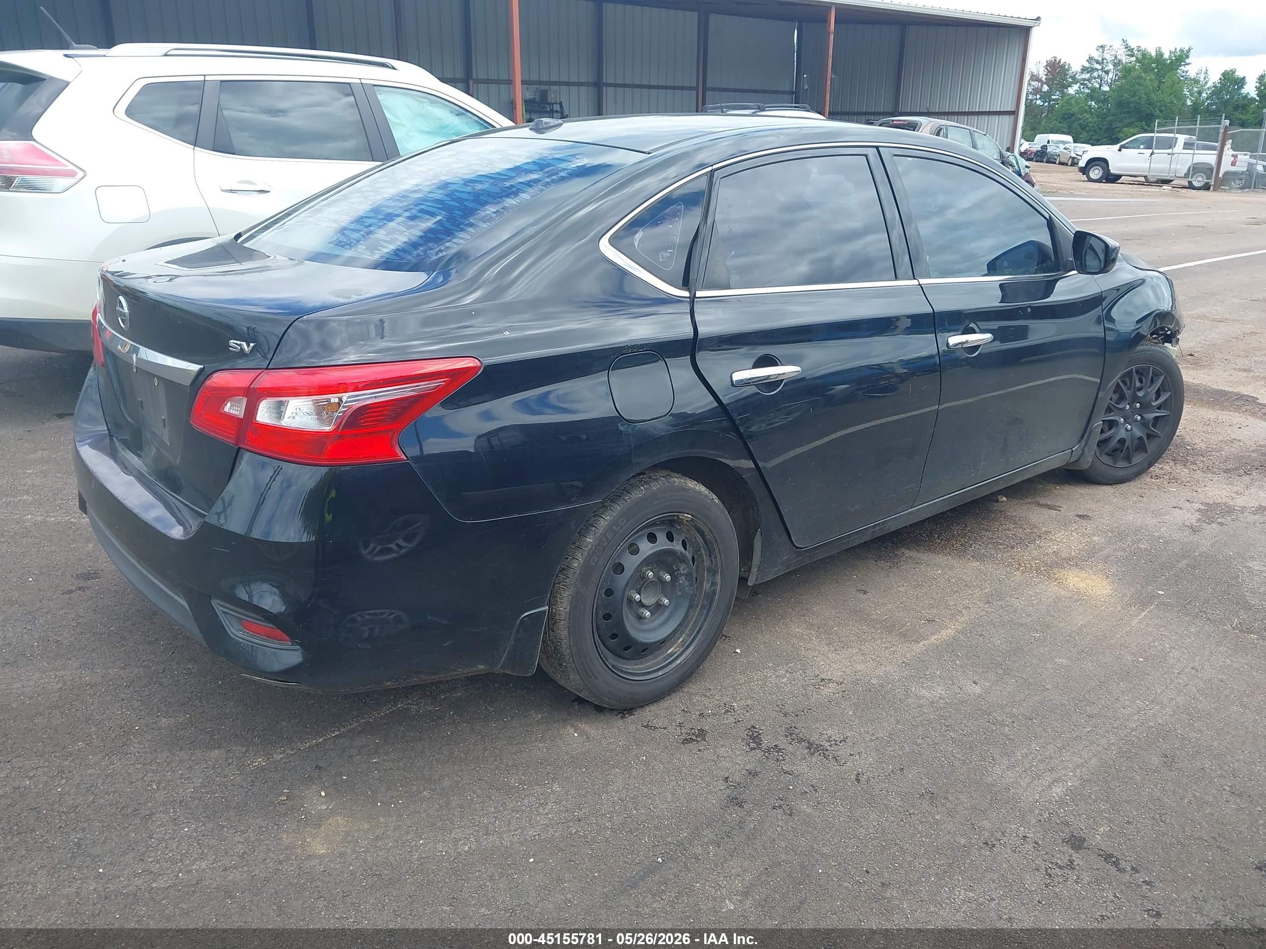2016 Nissan Sentra Sv Black vin: 3N1AB7AP6GY228042