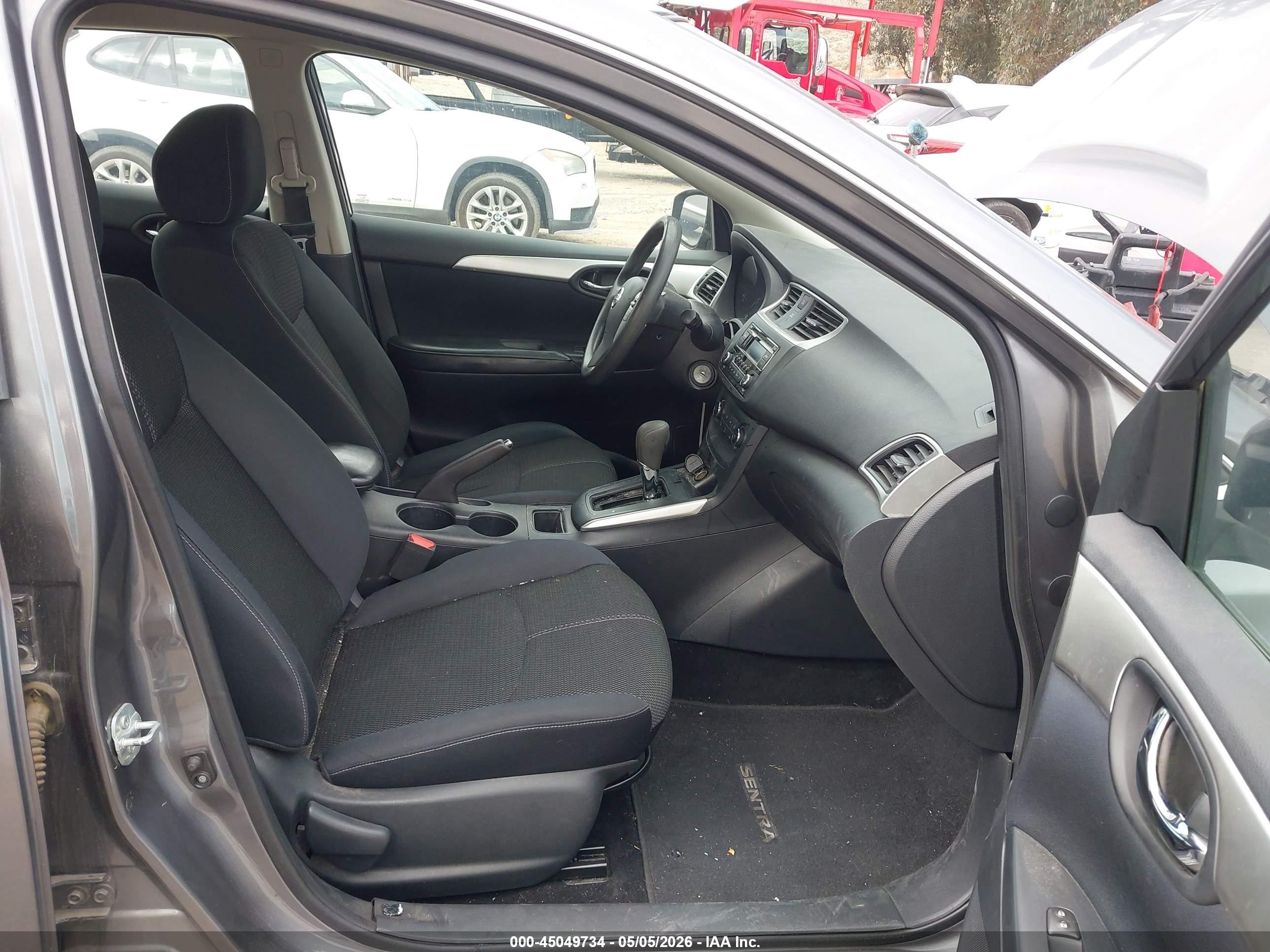 2016 Nissan Sentra S Серый vin: 3N1AB7AP6GY318596