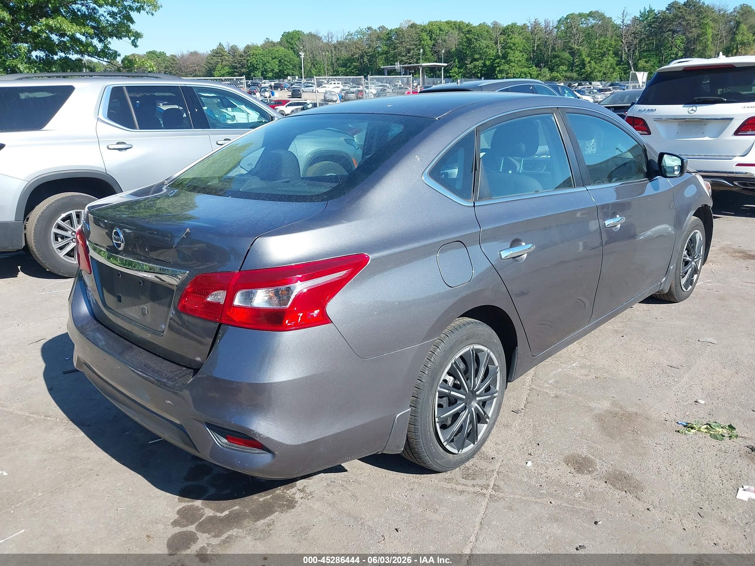 2017 Nissan Sentra S Gray vin: 3N1AB7AP6HY221903