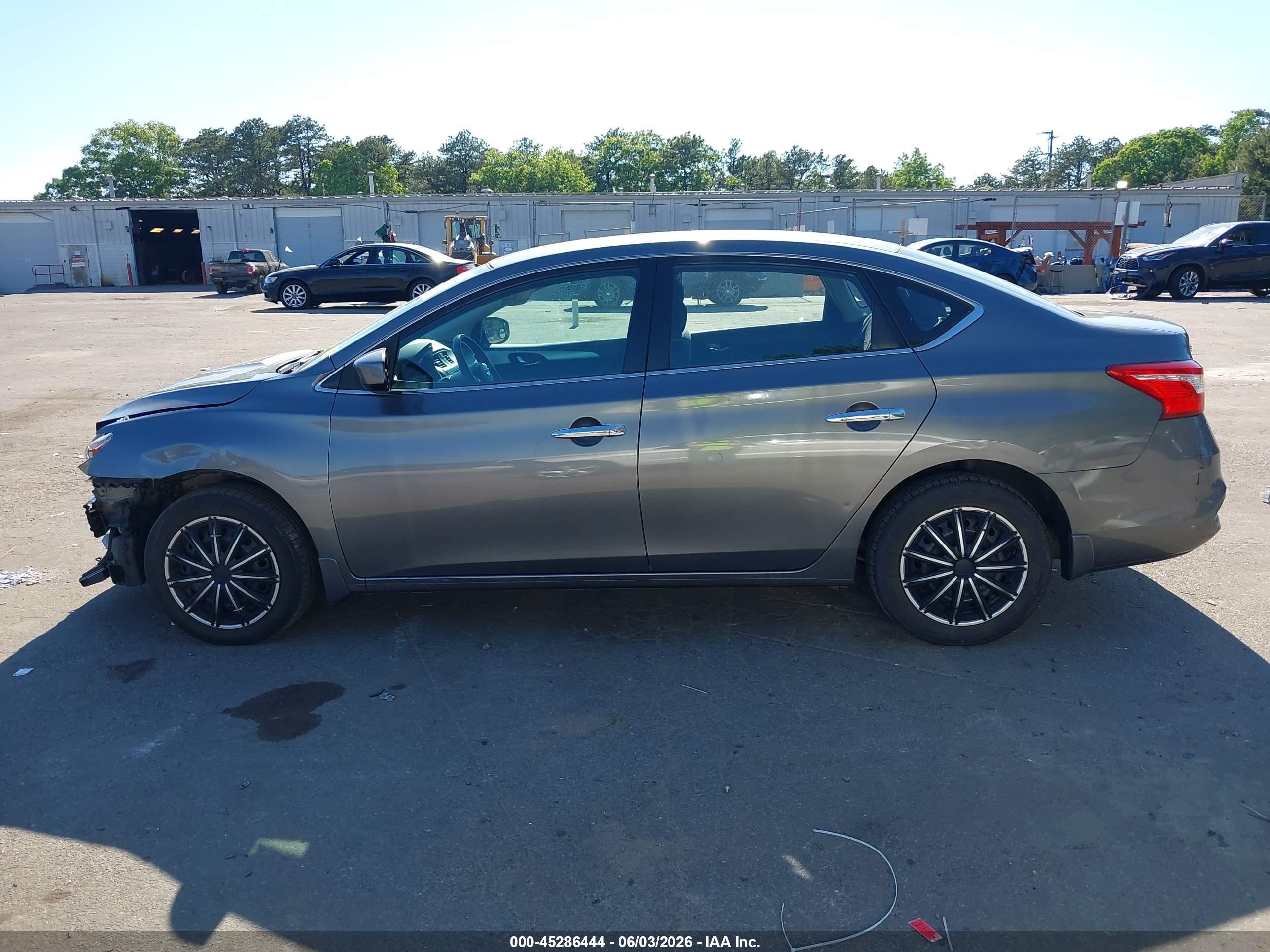 2017 Nissan Sentra S Gray vin: 3N1AB7AP6HY221903