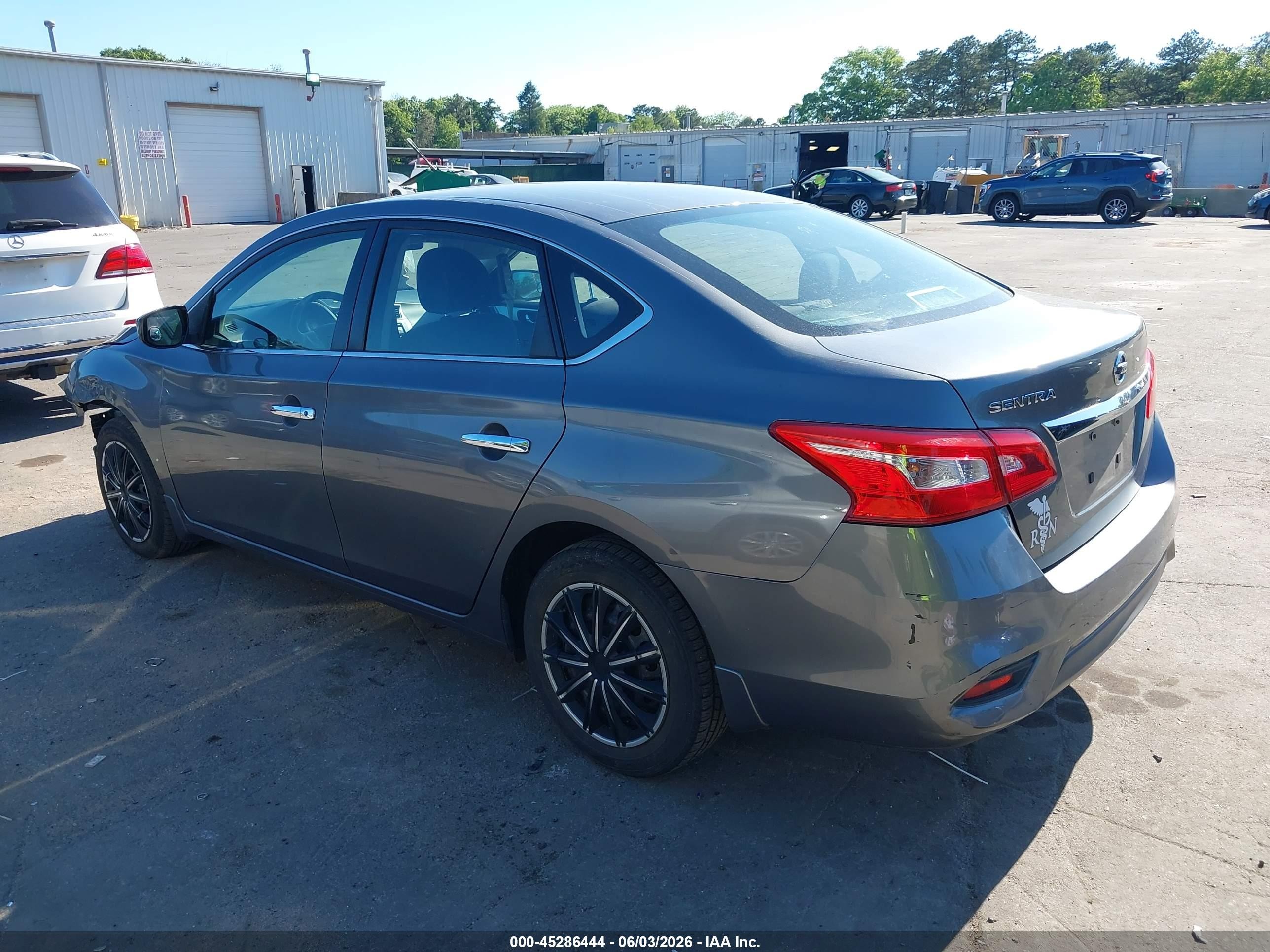 2017 Nissan Sentra S Gray vin: 3N1AB7AP6HY221903