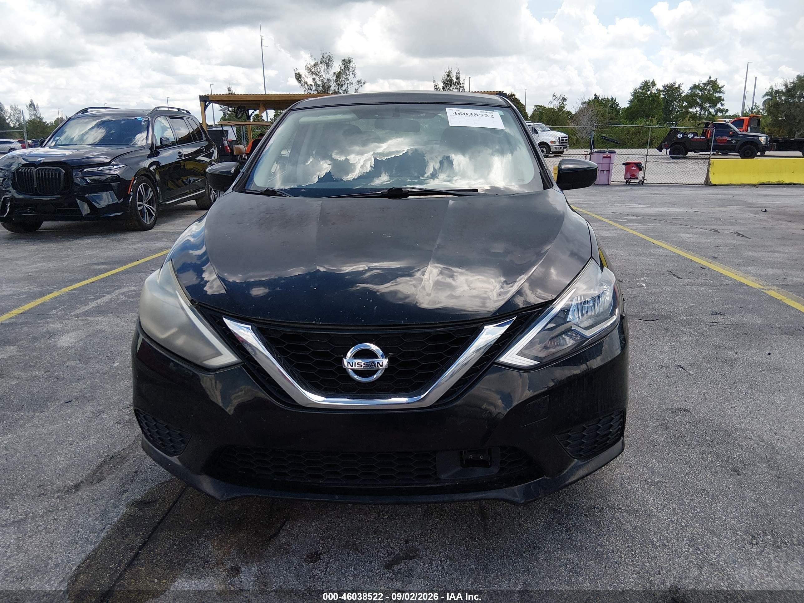 2018 Nissan Sentra Sv Black vin: 3N1AB7AP6JL651188