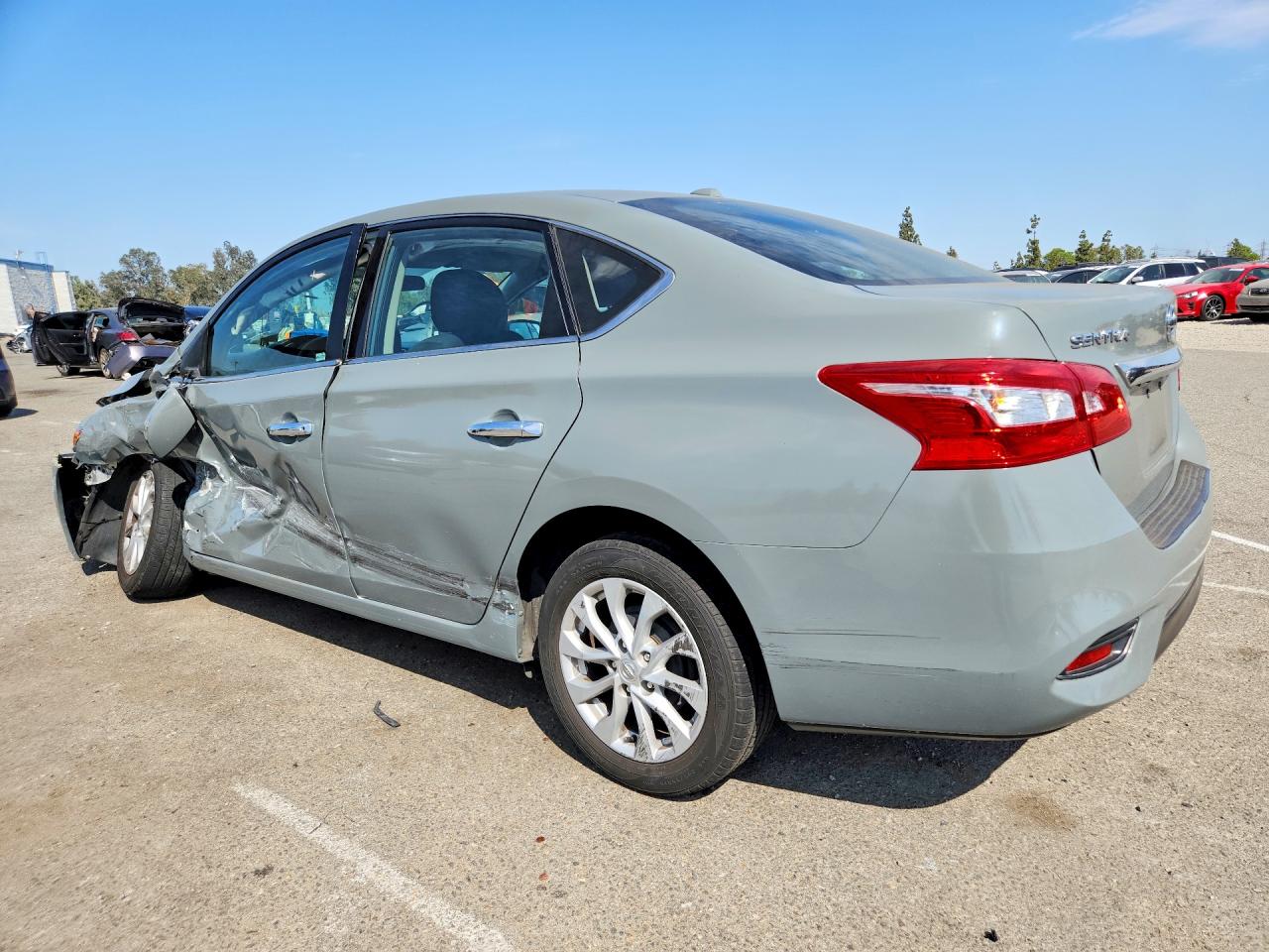 2018 Nissan Sentra Sv Gray vin: 3N1AB7AP6JY249111