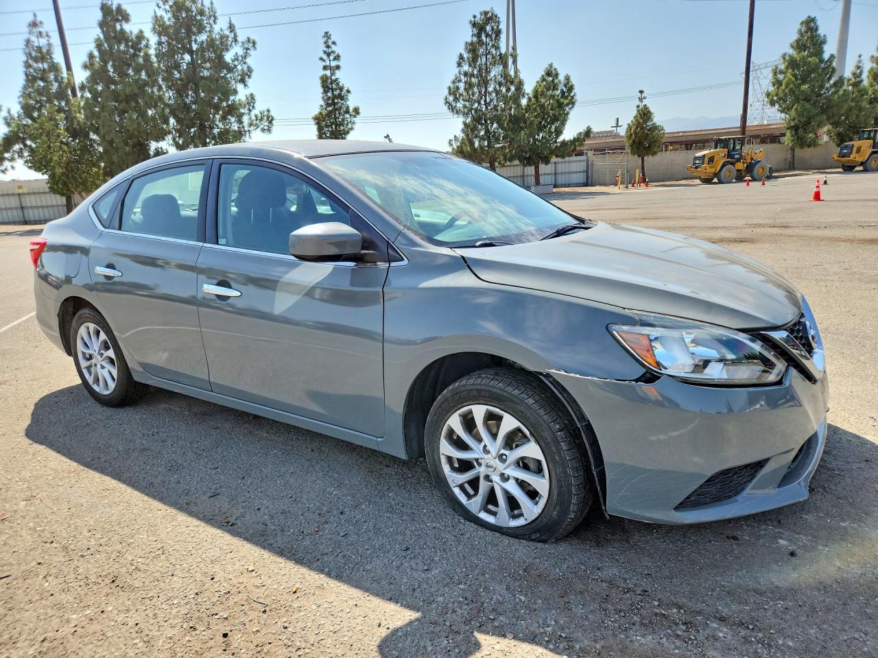 2018 Nissan Sentra Sv Gray vin: 3N1AB7AP6JY249111