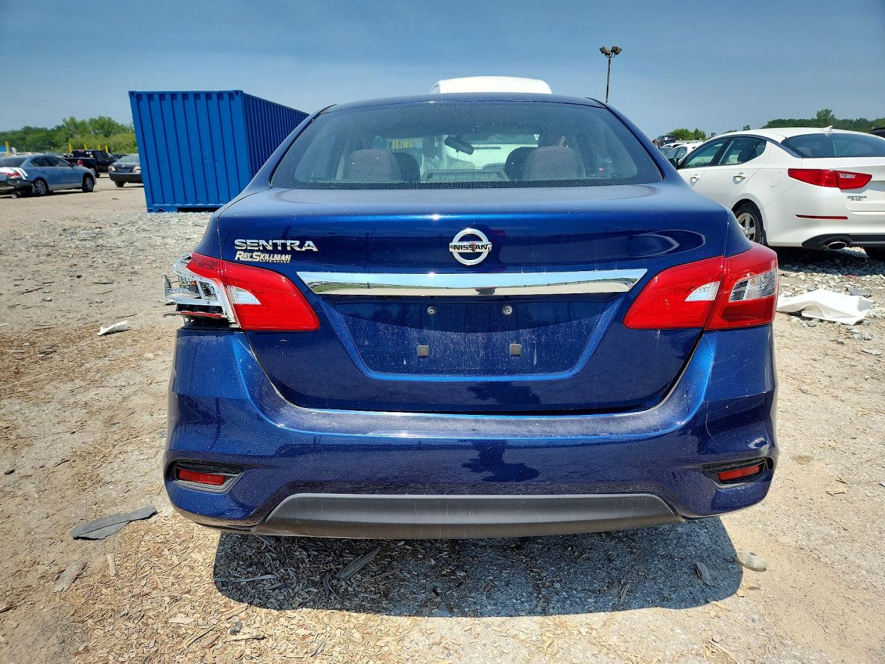 2018 Nissan Sentra S Blue vin: 3N1AB7AP6JY303684