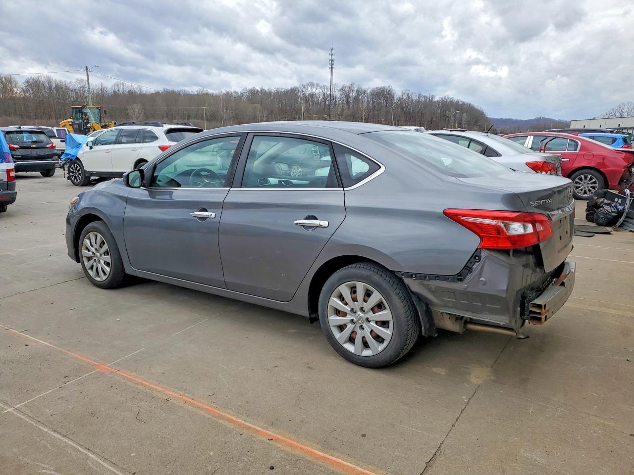 2018 Nissan Sentra S Gray vin: 3N1AB7AP6JY327306